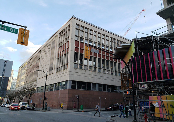 Construction progressing on new Amazon office at old Canada Post building